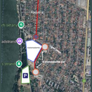 térkép lezárás Katonadomb